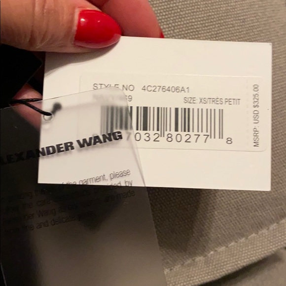 T by Alexander Wang Lace Up Dress sz XS NWT $325 - Picture 12 of 12